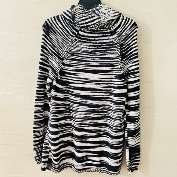 Lucky Brand Space Dye Turtle Neck Knit Pullover Sweater Tunic SZ M Cotton Blend - Picture 9 of 10